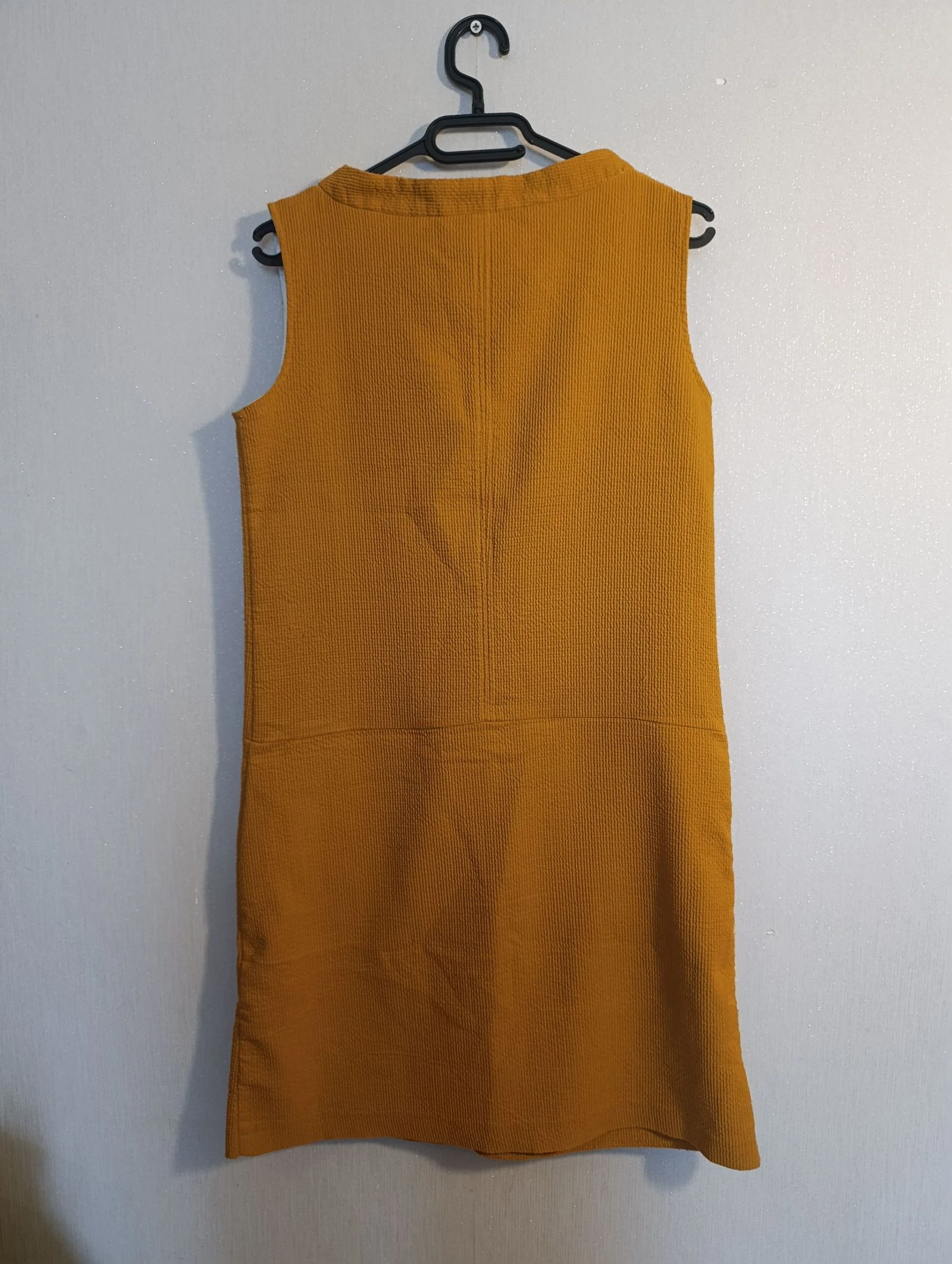 Vestido casulla Grain de Malice de mostaza texturizado - Talla 40 - Muy buen estado – photo 4